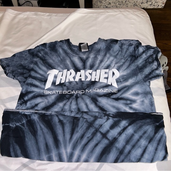 Thrasher Tops - tye dye thrasher shirt, M